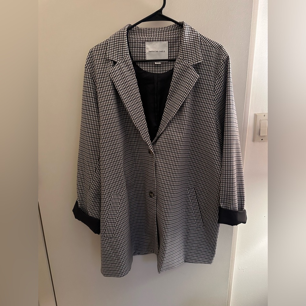 AE Plaid Blazer